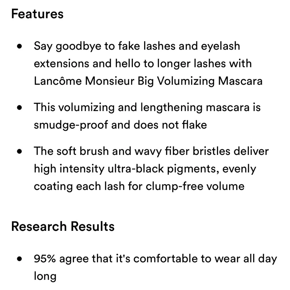 LAST 1! Lancôme Monsieur Big Volumizing Mascara 👁️ NEW Full Size BLACK